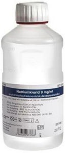 Natriumklorid 9mg/ml Helleflaske 500 ml produktbilde