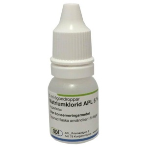 Natriumklorid APL, ögondroppar, lösning 5 % 4 x 5 ml produkt bild