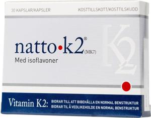 natto k2 Vitamin K2 Med Isoflavoner 30 kapslar produkt bild