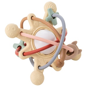 Nattou Soft Silicone Bitleksak Galaxy Beige produkt bild