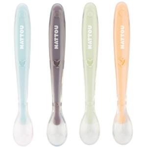 Nattou Soft Silicone skedar 4 st produkt bild