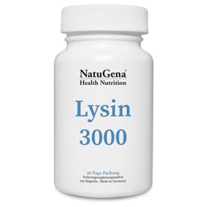 NatuGena Lysin 3000 240 St Kapseln Produktbild