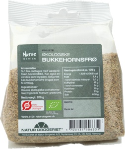 Natur Drogeriet Bukkehornsfrø knust Ø 200 g produktbillede