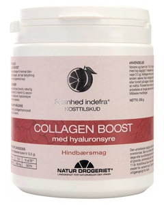 Natur Drogeriet Collagen-Boost med Hyaluronsyre - Hindbærsmag 350 g Produktbild