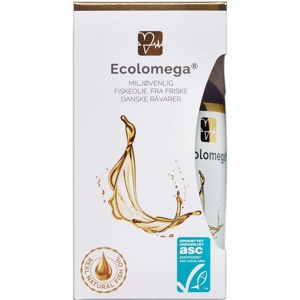 Ecolomega fiskeolie kapsler produktbillede