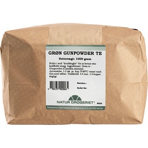 Natur Drogeriet Grøn te (gunpower) 1 kg produktbillede