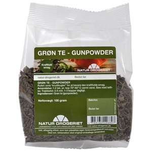 Natur Drogeriet Grøn te Gunpowder Ø 100 g produktbillede