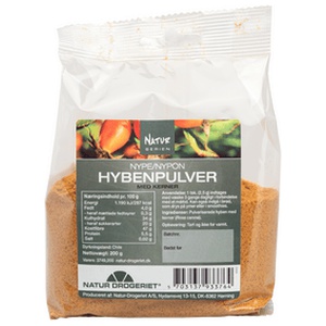 Natur-Drogeriet Hybenpulver m. Kerner - 200 g. produktbillede