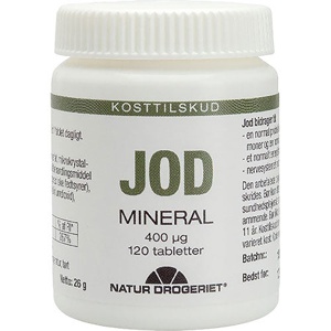 Natur-Drogeriet Jod Tabletter 400 Μg   120 tabletter produktbillede