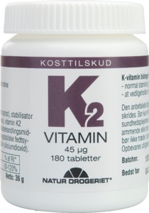 Natur Drogeriet K2-Vitamin 45 µg 180 stk produktbillede