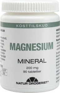 Magnesium 200mg - 90 Tabletter - Natur-Drogeriet produktbillede