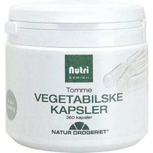 Natur-Drogeriet Tomme Vegetabilske Kapsler - 360 kaps. produktbillede