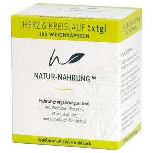 NATUR-NAHRUNG Herz & Kreislauf 1x tgl.Weichkapseln Produktbild