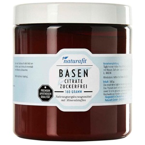 NATURAFIT Basencitrate zuckerfrei Pulver Produktbild