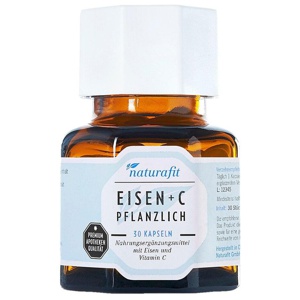 NATURAFIT Eisen plus C pflanzlich Kapseln Produktbild