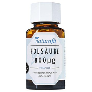 Naturafit Folsäure 800 µg Kapseln 90 St Kapseln Produktbild