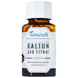 NATURAFIT Kalium 200 Citrat Kapseln Produktbild