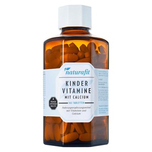 NATURAFIT Kindervitamine m.Calcium Lutschtabletten Produktbild