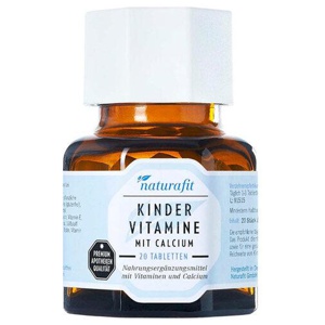 NATURAFIT Kindervitamine m.Calcium Lutschtabletten Produktbild