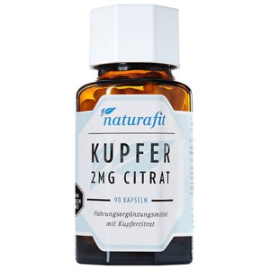 NATURAFIT Kupfer 2 mg Citrat Kapseln Produktbild