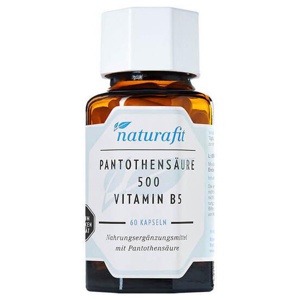 Naturafit Pantothensäure 500 Vitamin B5 Kapseln, 60 St Kapseln Produktbild