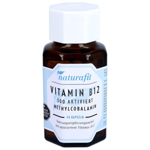 NATURAFIT Vitamin B12 500 μg aktiviert Kapseln Produktbild
