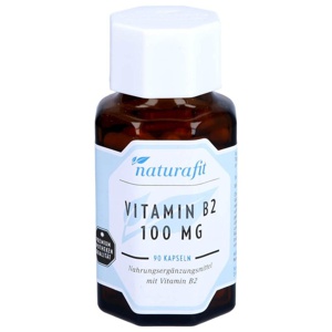 NATURAFIT Vitamin B2 100 mg Kapseln Produktbild