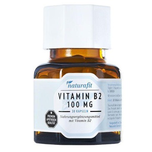 NATURAFIT Vitamin B2 100 mg Kapseln Produktbild
