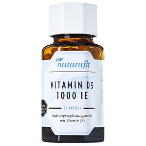 NATURAFIT Vitamin D3 1000 I.E. Kapseln Produktbild