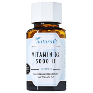 NATURAFIT Vitamin D3 3000 I.E. Kapseln Produktbild
