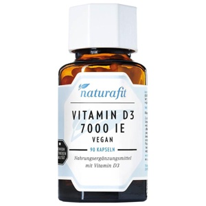 NATURAFIT Vitamin D3 7000 I.E. vegan Kapseln Produktbild