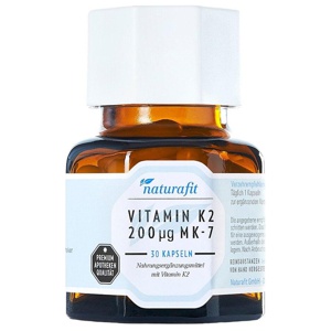 NATURAFIT Vitamin K2 200 μg MK-7 Kapseln Produktbild