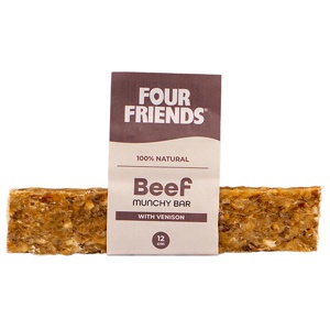 Natural Chews Beef Munchy Bar with Venison till Hund - 12 cm produkt bild