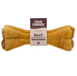 Natural Chews Beef Rawhide Chew Bone with Bull Pizzle till Hund - 22 cm produkt bild