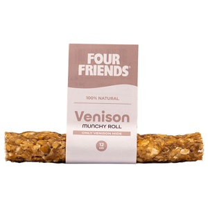 Natural Chews Venison Munchy Roll till Hund - 12 cm produkt bild