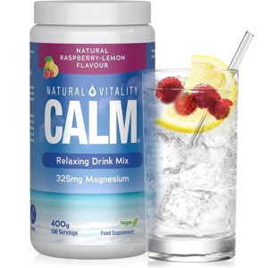 Natural Vitality Calm Relaxing Drink Mix Raspberry Lemon Flavour 400g product image
