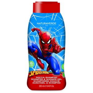 NATURAVERDE Spiderman Shampoo & Shower Gel 250 ml produkt bild