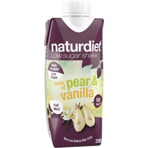 Naturdiet Shake, Pear & Vanilla, 330 ml produkt bild