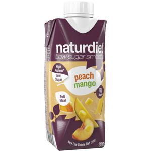 Naturdiet Smoothie Peach/mango 330 ml produkt bild