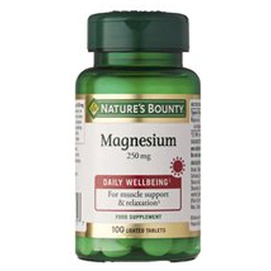 Nature's Bounty Magnesium 250 Mg 100 Tablets Produktbild
