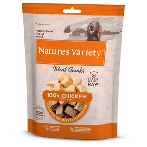 Nature's Variety Gefriergetrocknete Chunks für Hunde Produktbild
