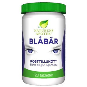 Naturens Apotek Blåbär 120 tabletter produkt bild