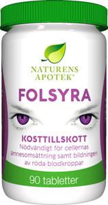 Naturens Apotek Folsyra 90 tabletter produkt bild