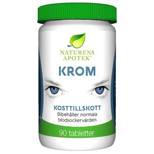 Naturens Apotek Krom 90 tabletter produkt bild