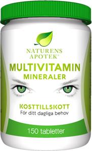 Naturens Apotek Multivitamin Mineraler 150 tabletter produkt bild