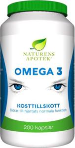 Naturens Apotek Omega 3 200 kapslar produkt bild
