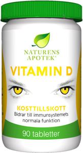Naturens Apotek Vitamin-D 90 tabletter produkt bild