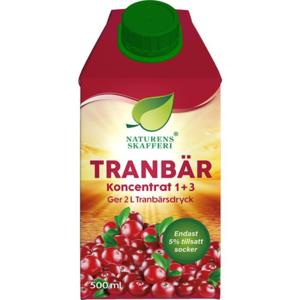 Naturens Skafferi Tranbär Koncentrat 1+3 500 ml produkt bild