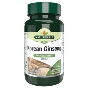 Natures Aid Korean Ginseng 40mg (600mg equiv) product image