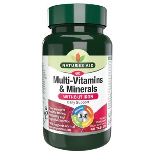 Natures Aid Multi-Vitamins & Minerals (without Iron) product image